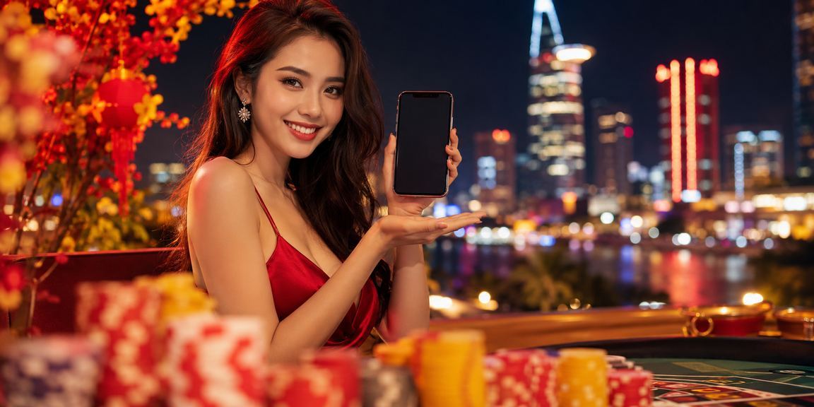 Người chơi sử dụng điện thoại di động tham gia casino trực tuyến